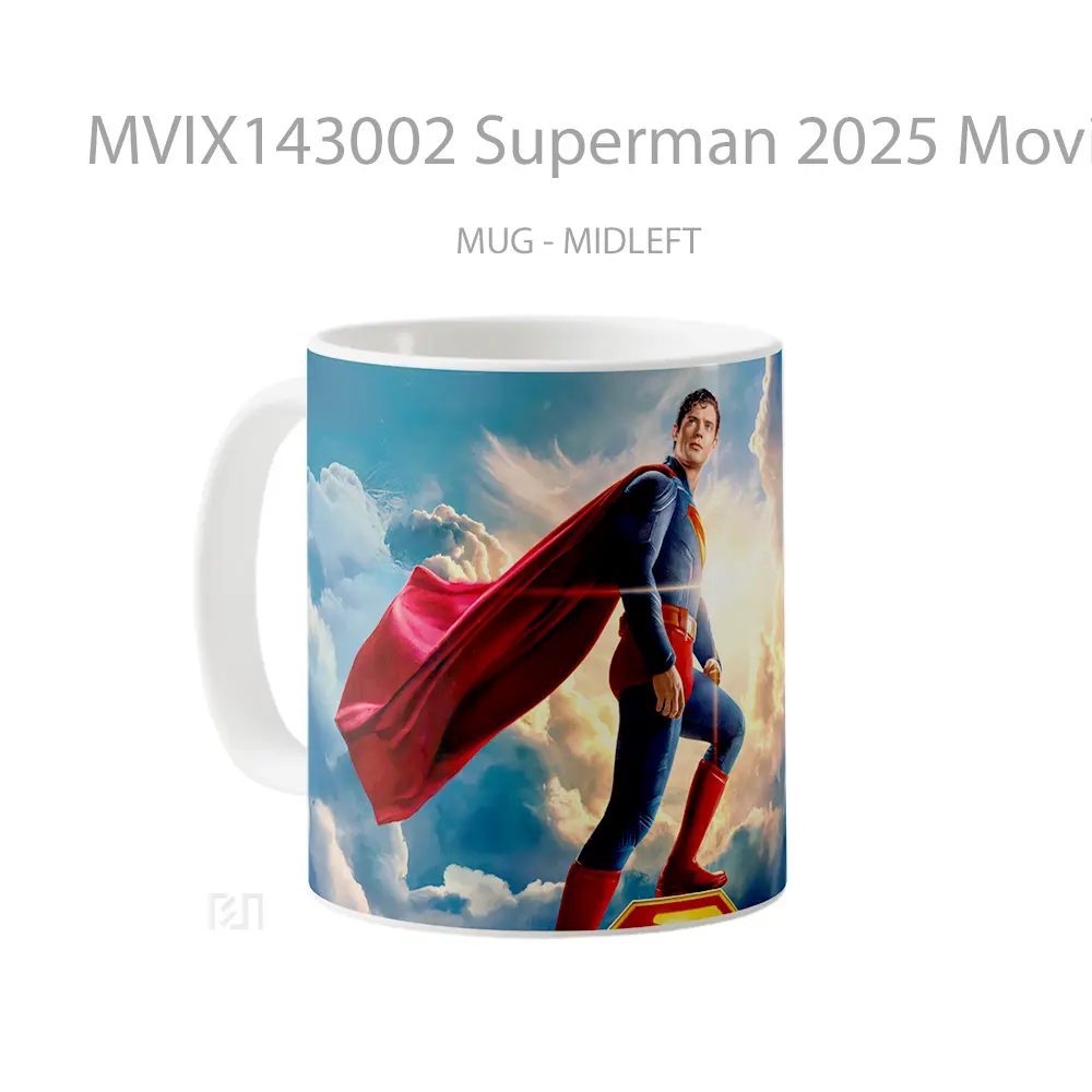 Mug Superman 2025 Movie Gelas Superhero - All-side / Desain