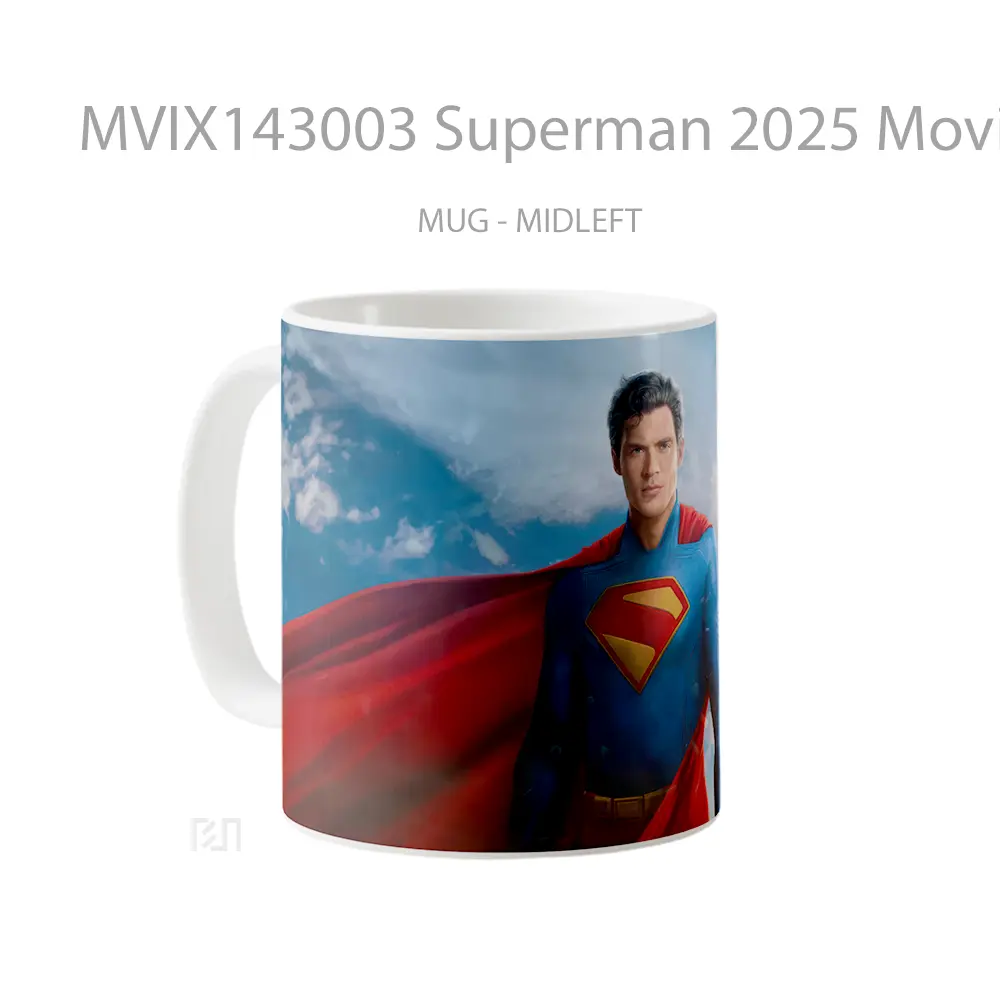 Mug Superman 2025 Movie Gelas Superhero - All-side / Desain