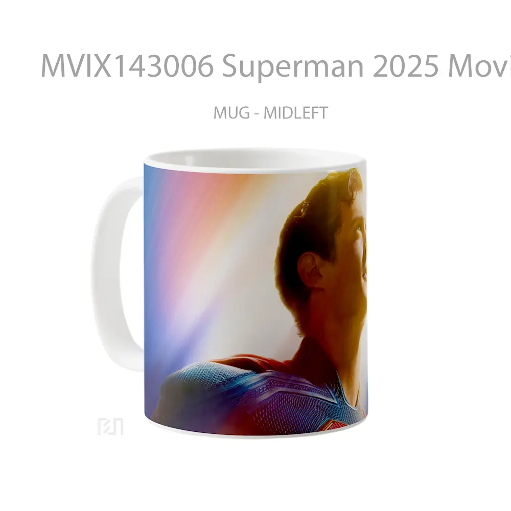 Mug Superman 2025 Movie Poster Gelas Superhero - All-side / Desain