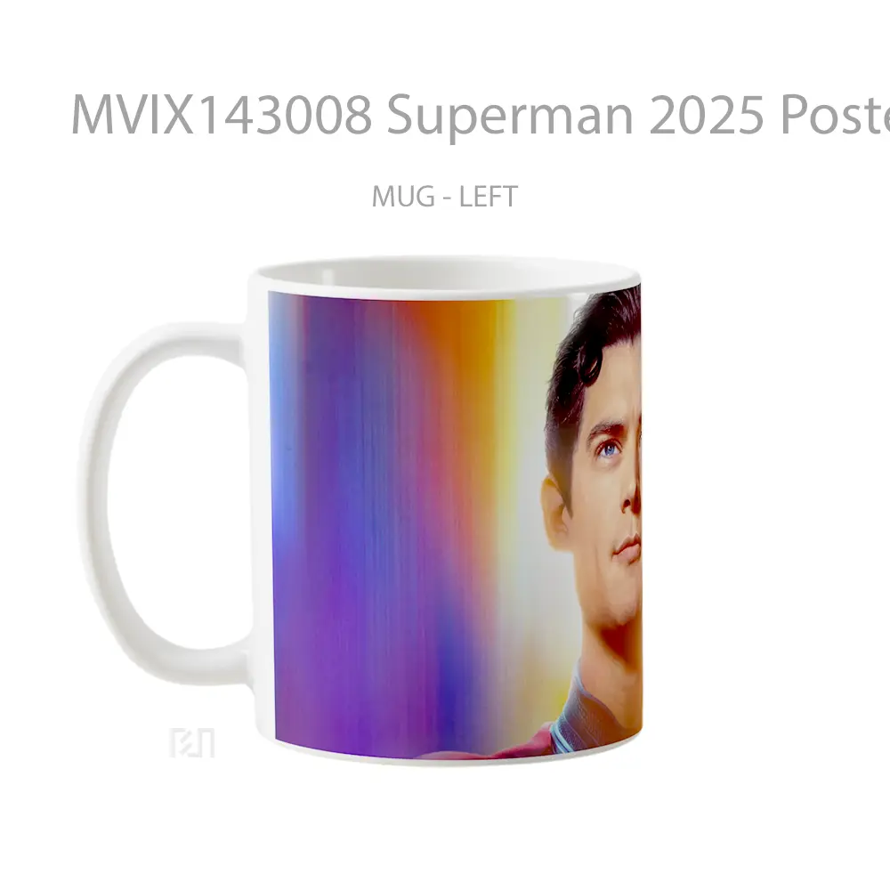 Mug Superman 2025 Poster David Corenswet Gelas Superhero - All-side / Desain