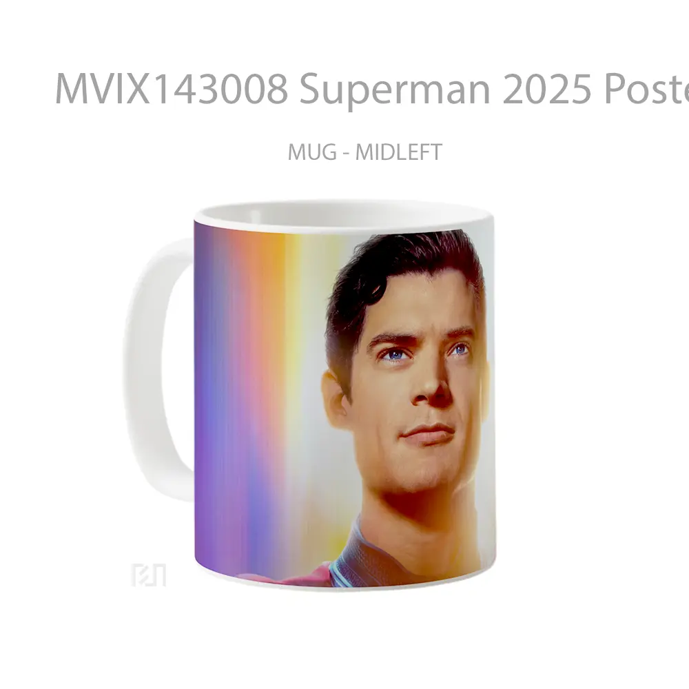 Mug Superman 2025 Poster David Corenswet Gelas Superhero - All-side / Desain
