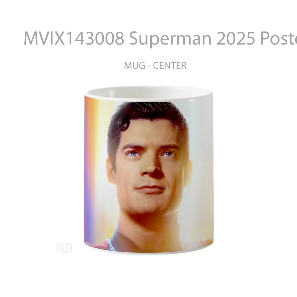 Mug Superman 2025 Poster David Corenswet Gelas Superhero