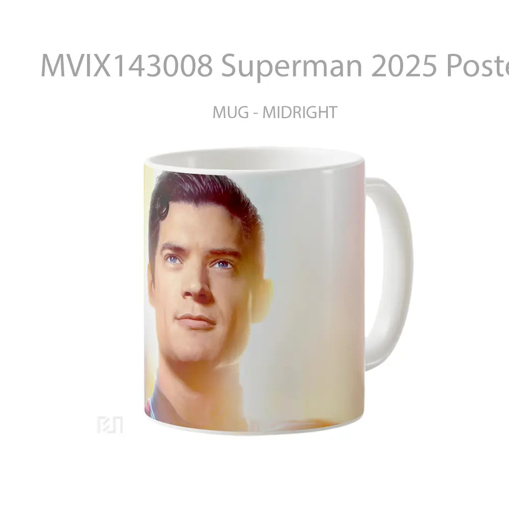 Mug Superman 2025 Poster David Corenswet Gelas Superhero - All-side / Desain