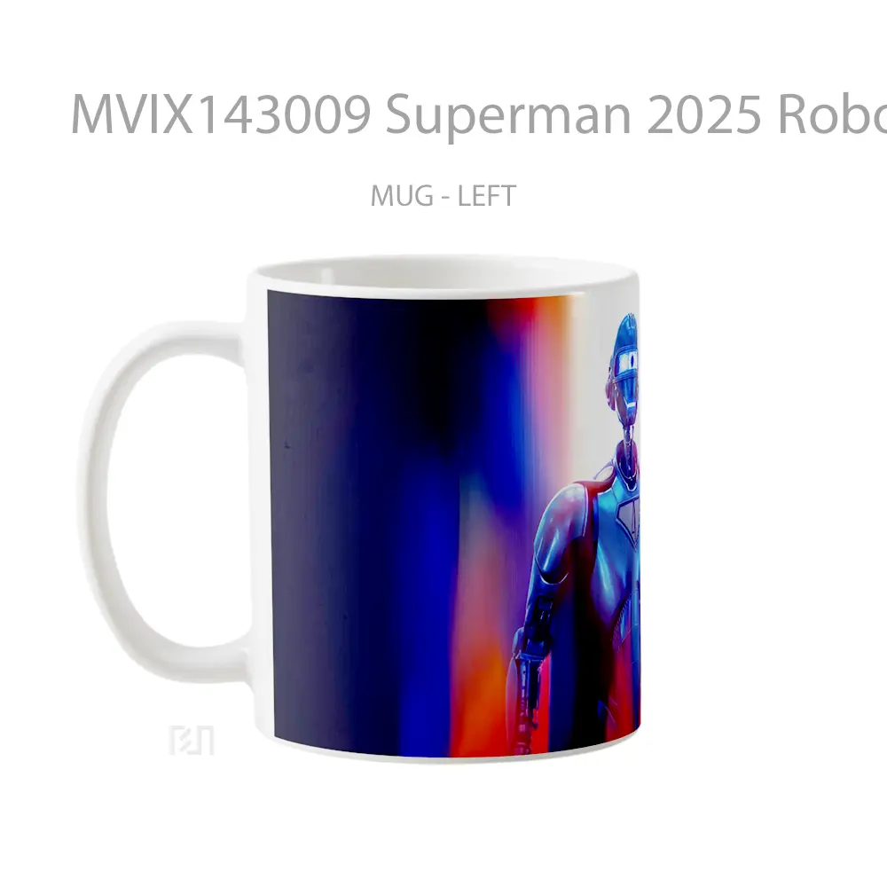 Mug Superman 2025 Robot Gelas Superhero - All-side / Desain