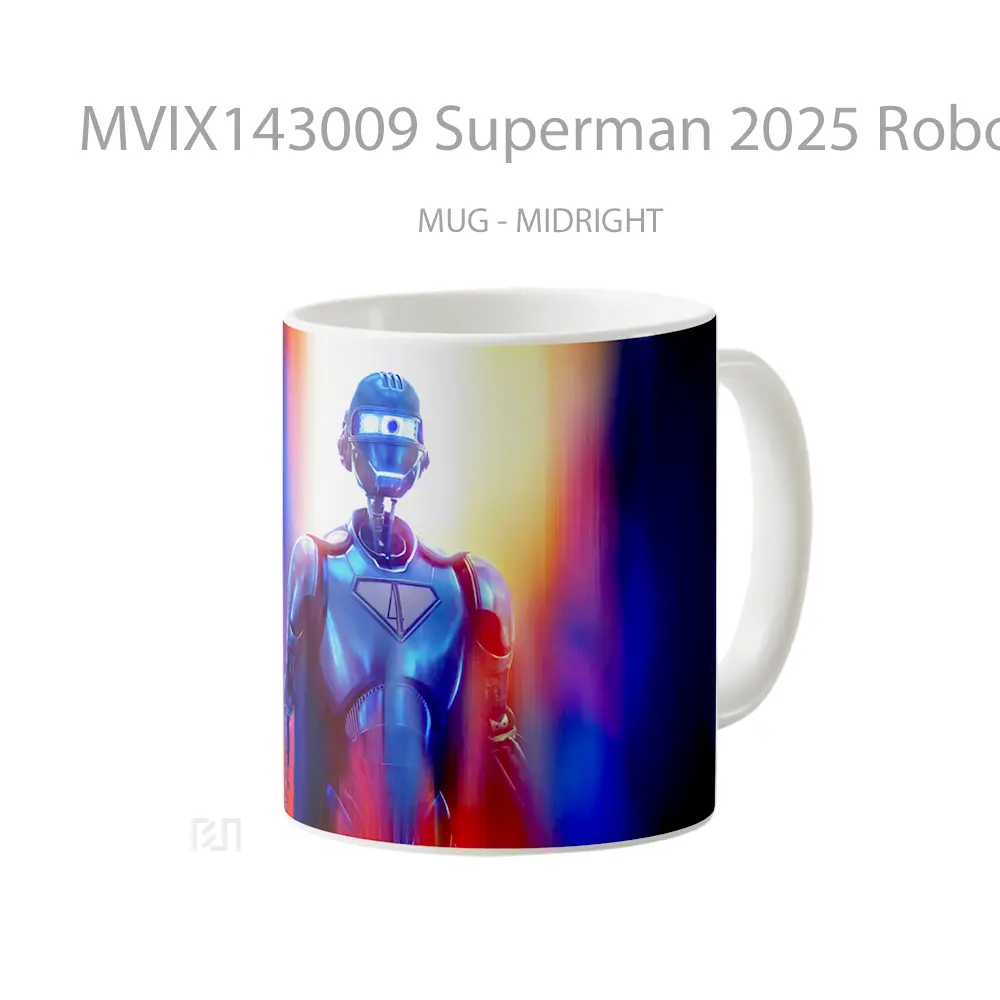 Mug Superman 2025 Robot Gelas Superhero - All-side / Desain