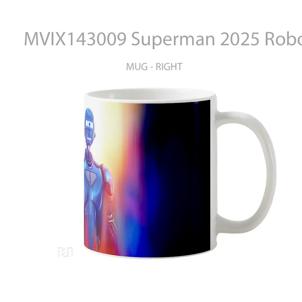 Mug Superman 2025 Robot Gelas Superhero - All-side / Desain