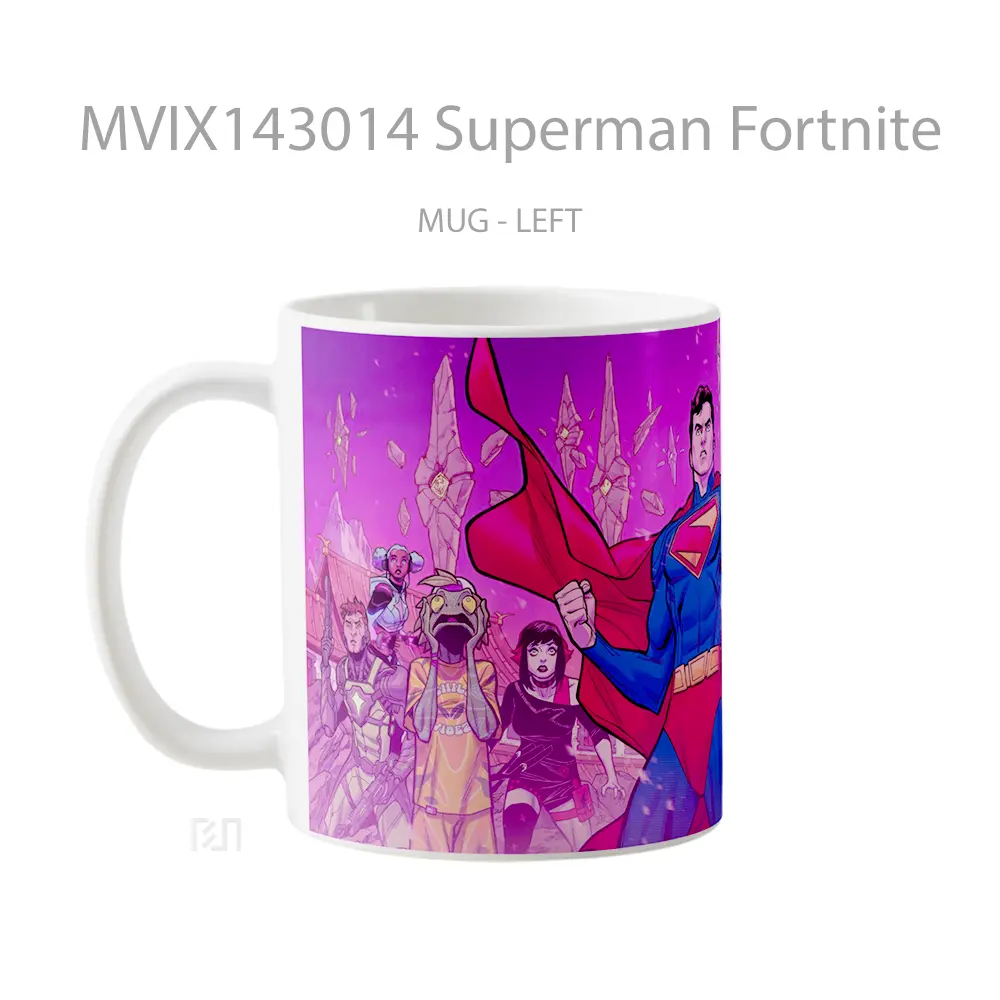 Mug Superman Fortnite Gelas Superhero - All-side / Desain