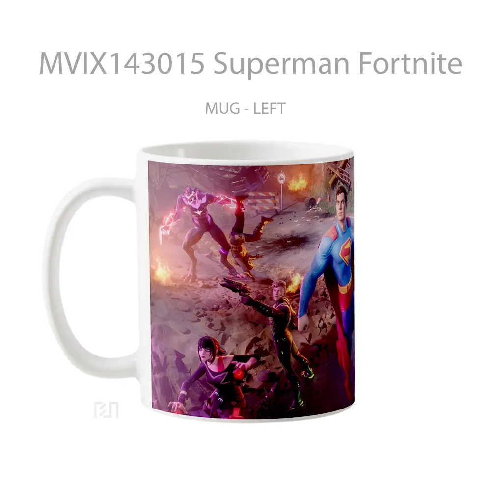 Mug Superman Fortnite Gelas Superhero - All-side / Desain