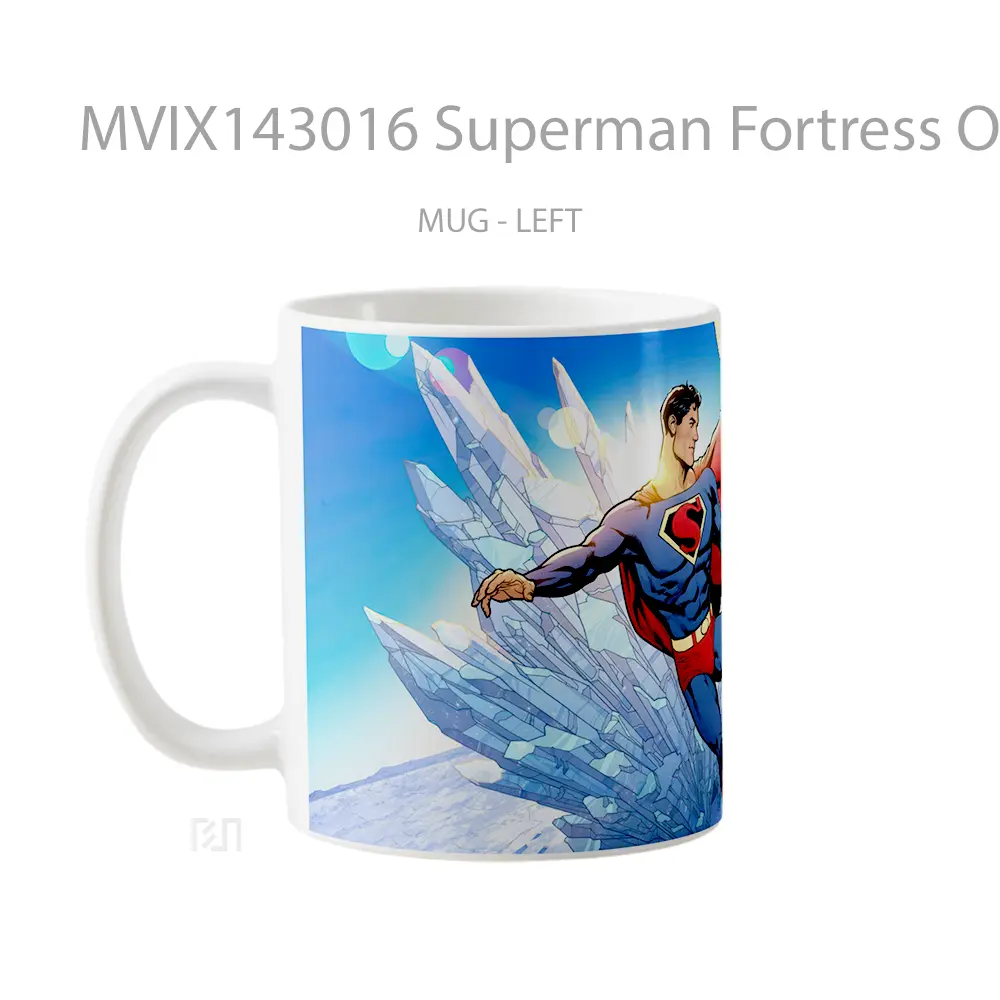 Mug Superman Fortress Of Solitude Fortnite Gelas Superhero - All-side / Desain