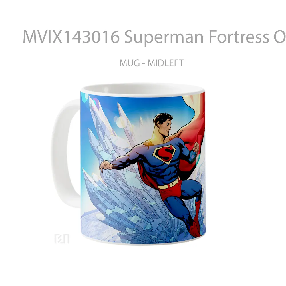Mug Superman Fortress Of Solitude Fortnite Gelas Superhero - All-side / Desain