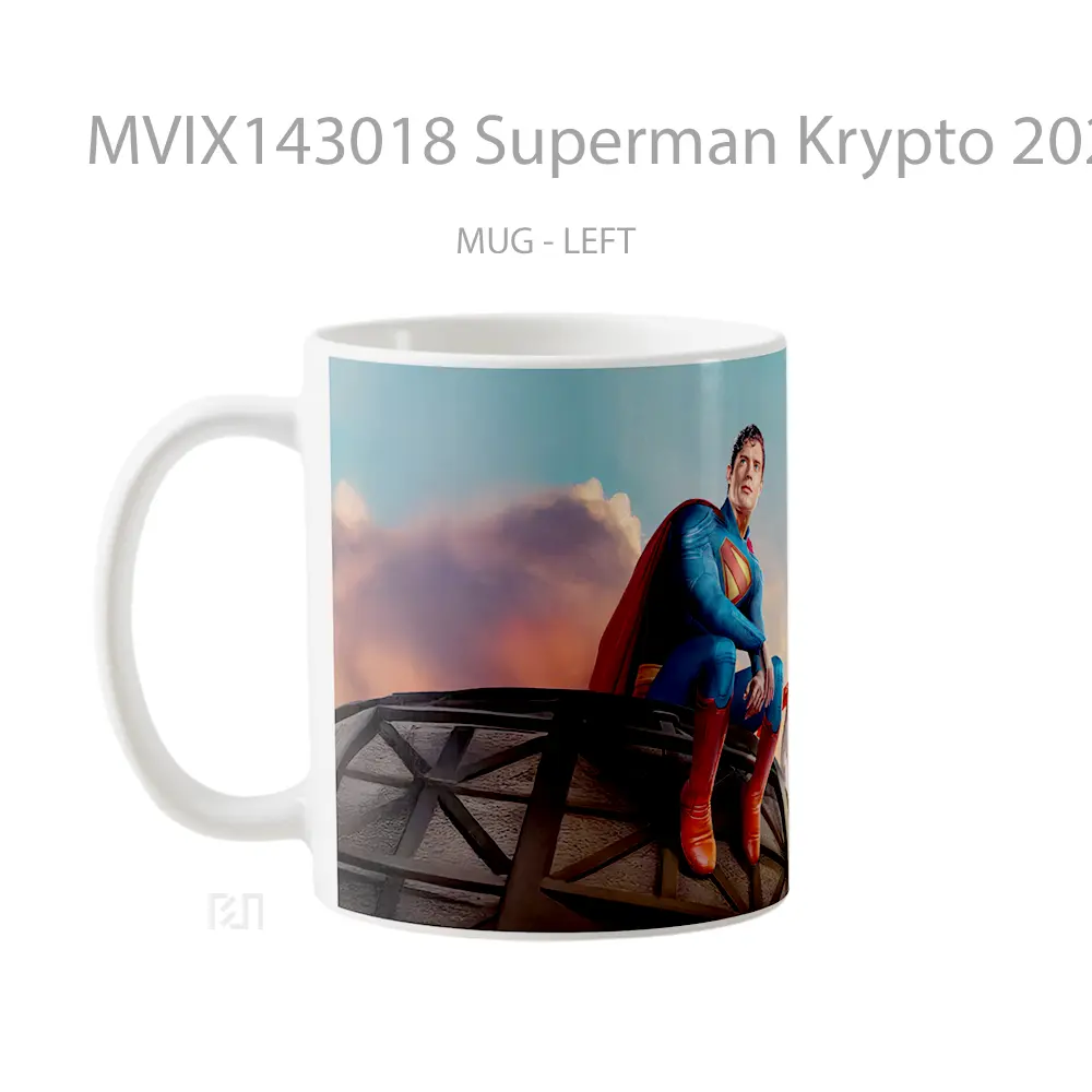 Mug Superman Krypto 2025 Movie Gelas Superhero - All-side / Desain
