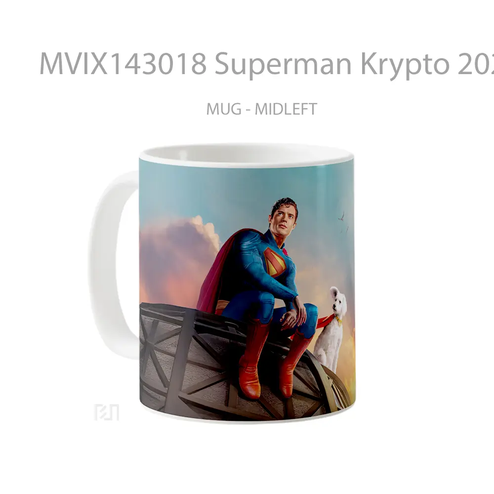 Mug Superman Krypto 2025 Movie Gelas Superhero - All-side / Desain