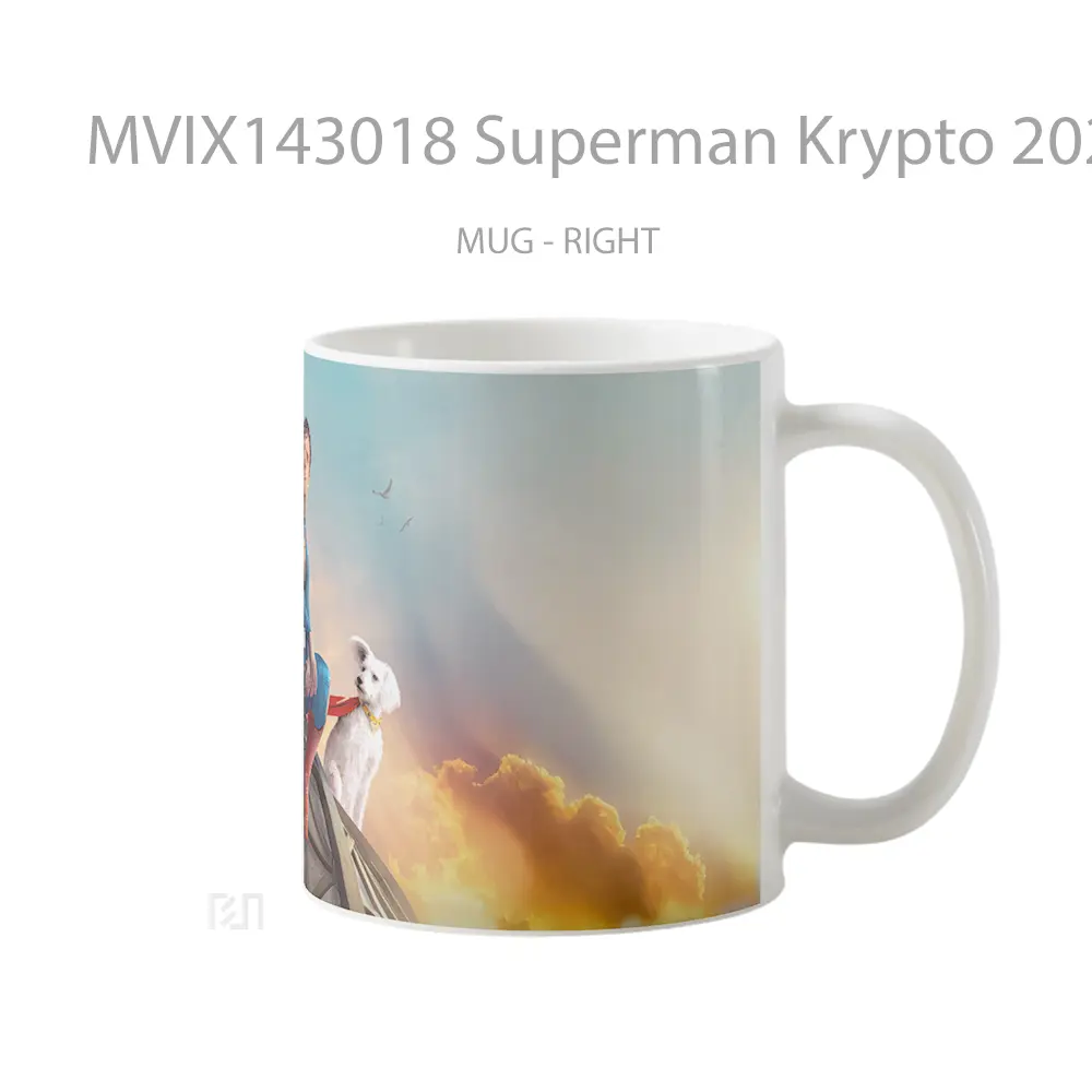 Mug Superman Krypto 2025 Movie Gelas Superhero - All-side / Desain