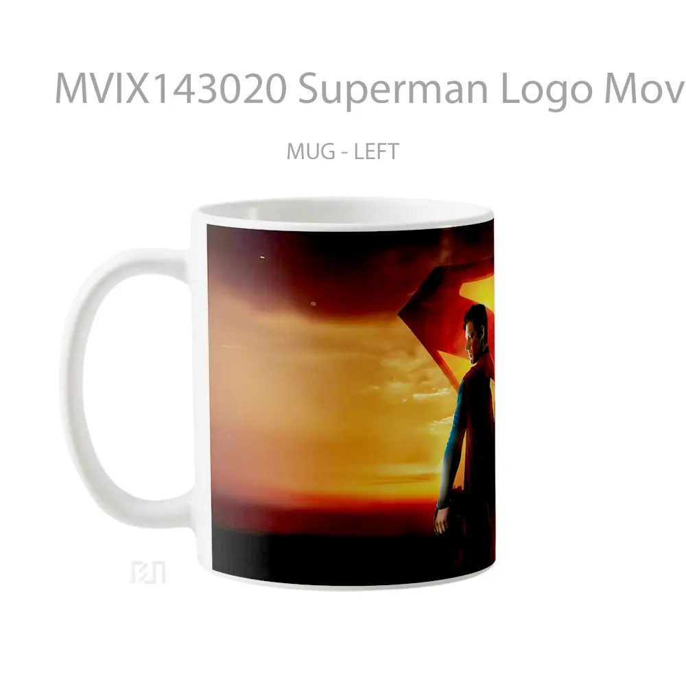 Mug Superman Logo Movie 2025 Gelas Superhero - All-side / Desain