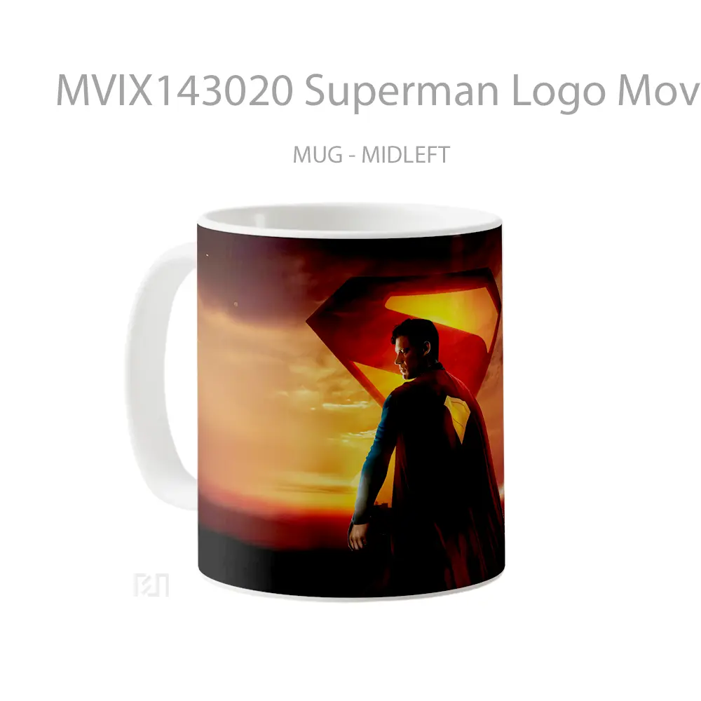 Mug Superman Logo Movie 2025 Gelas Superhero - All-side / Desain