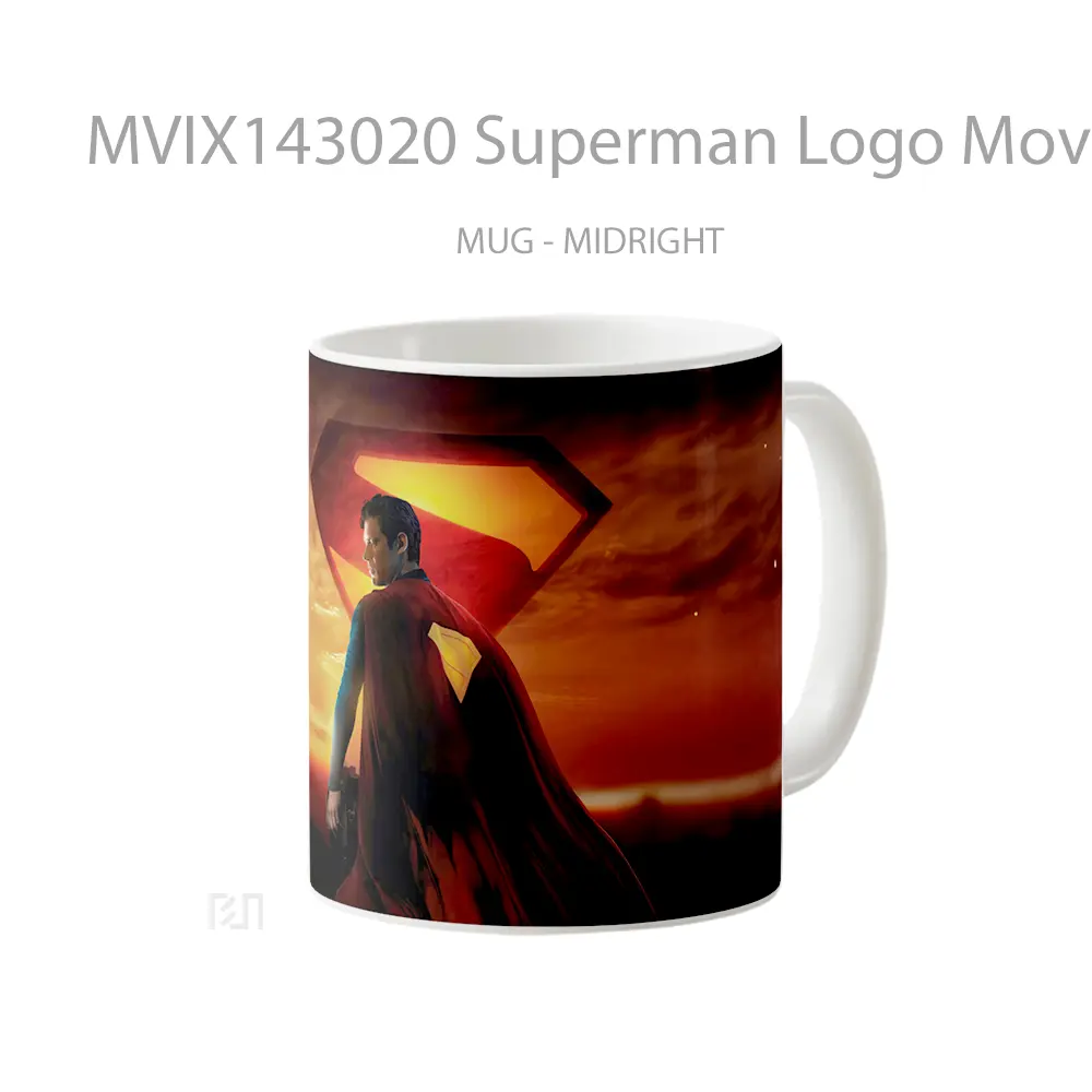 Mug Superman Logo Movie 2025 Gelas Superhero - All-side / Desain