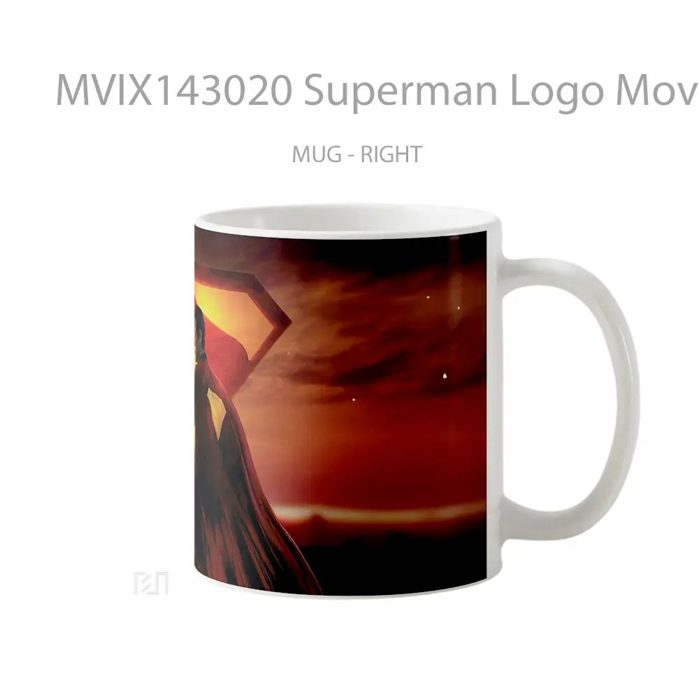 Mug Superman Logo Movie 2025 Gelas Superhero - All-side / Desain
