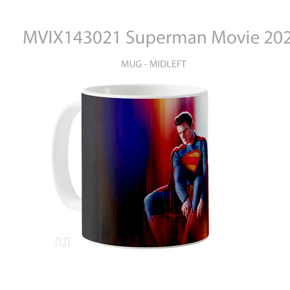 Mug Superman Movie 2025 Gelas Superhero - All-side / Desain