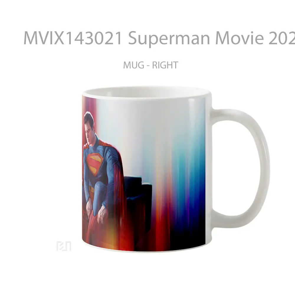 Mug Superman Movie 2025 Gelas Superhero - All-side / Desain