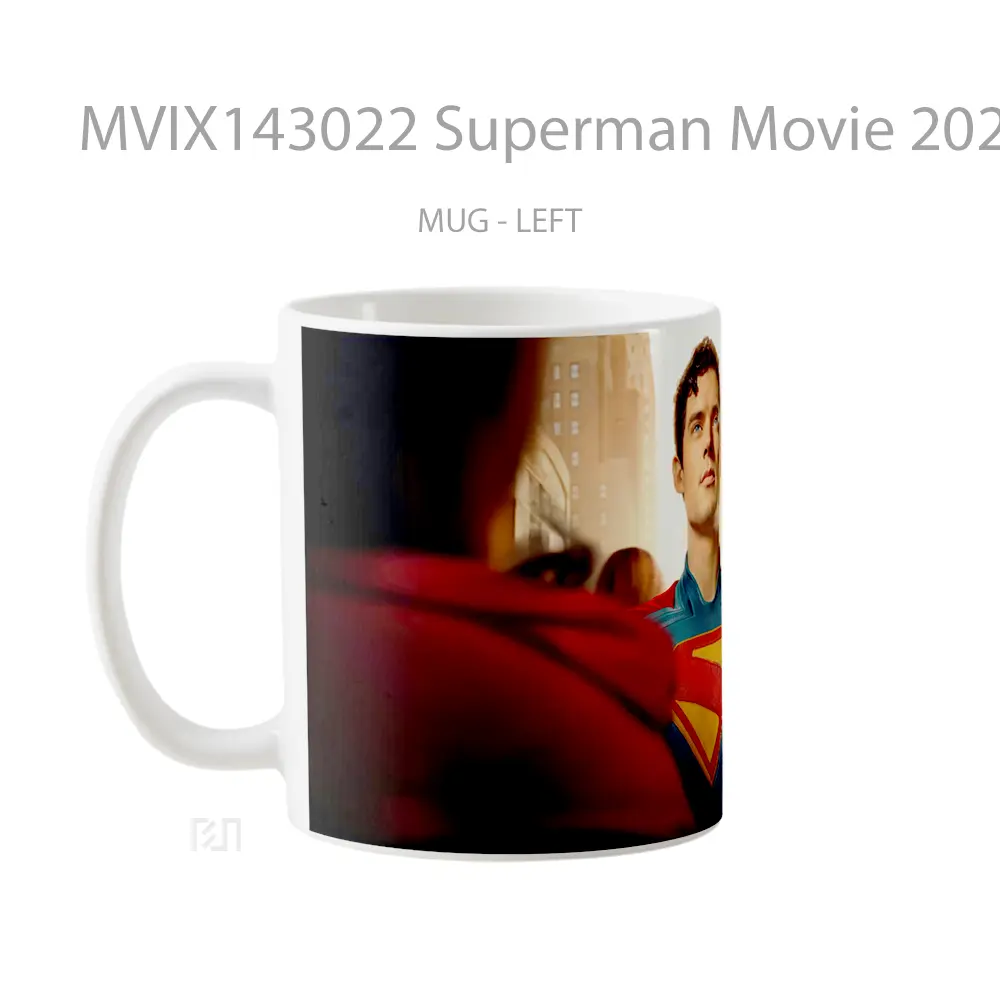 Mug Superman Movie 2025 Gelas Superhero - All-side / Desain