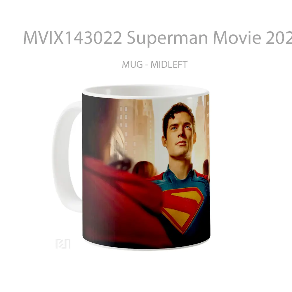 Mug Superman Movie 2025 Gelas Superhero - All-side / Desain