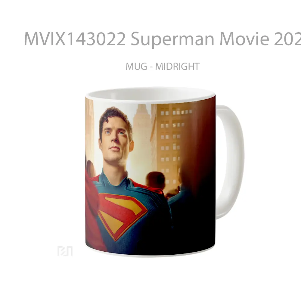 Mug Superman Movie 2025 Gelas Superhero - All-side / Desain