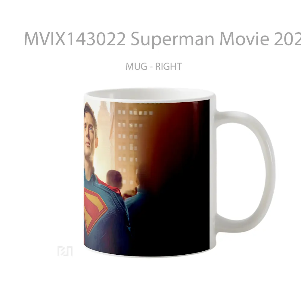 Mug Superman Movie 2025 Gelas Superhero - All-side / Desain