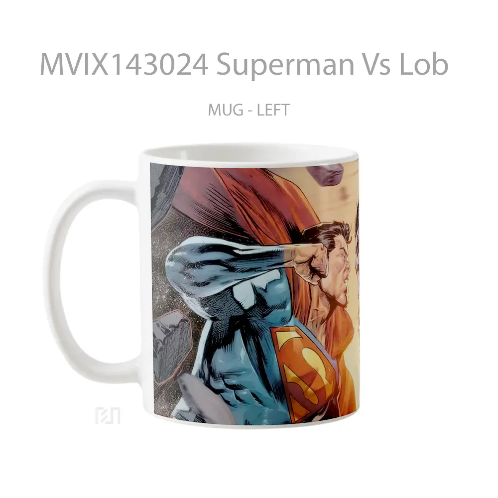 Mug Superman Vs Lob Gelas Superhero - All-side / Desain