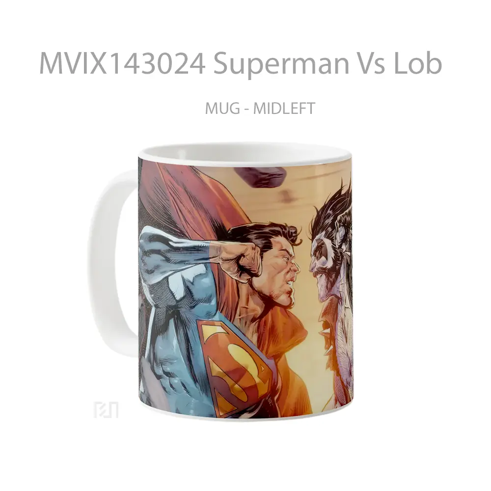 Mug Superman Vs Lob Gelas Superhero - All-side / Desain