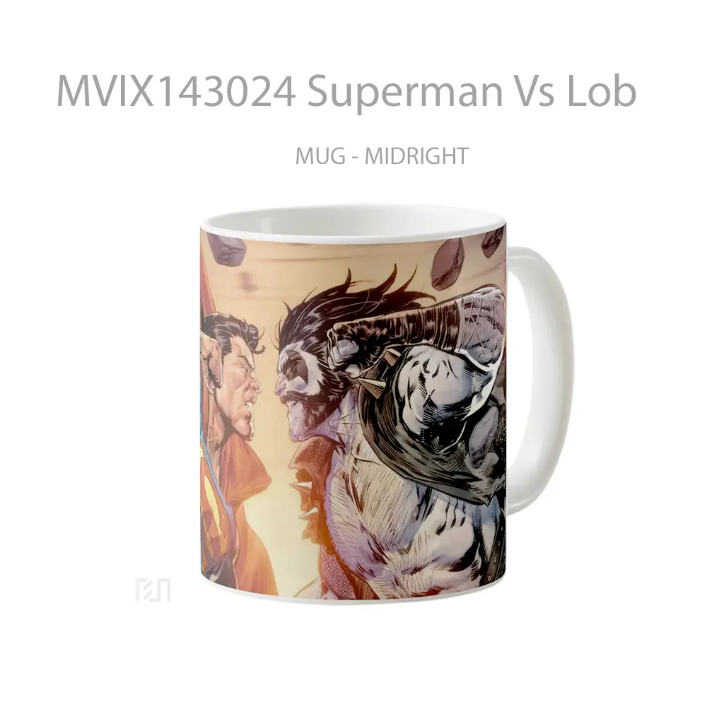 Mug Superman Vs Lob Gelas Superhero - All-side / Desain