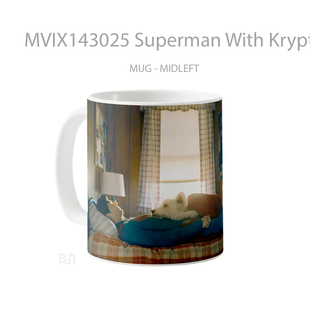 Mug Superman With Krypto 2025 Gelas Superhero - All-side / Desain