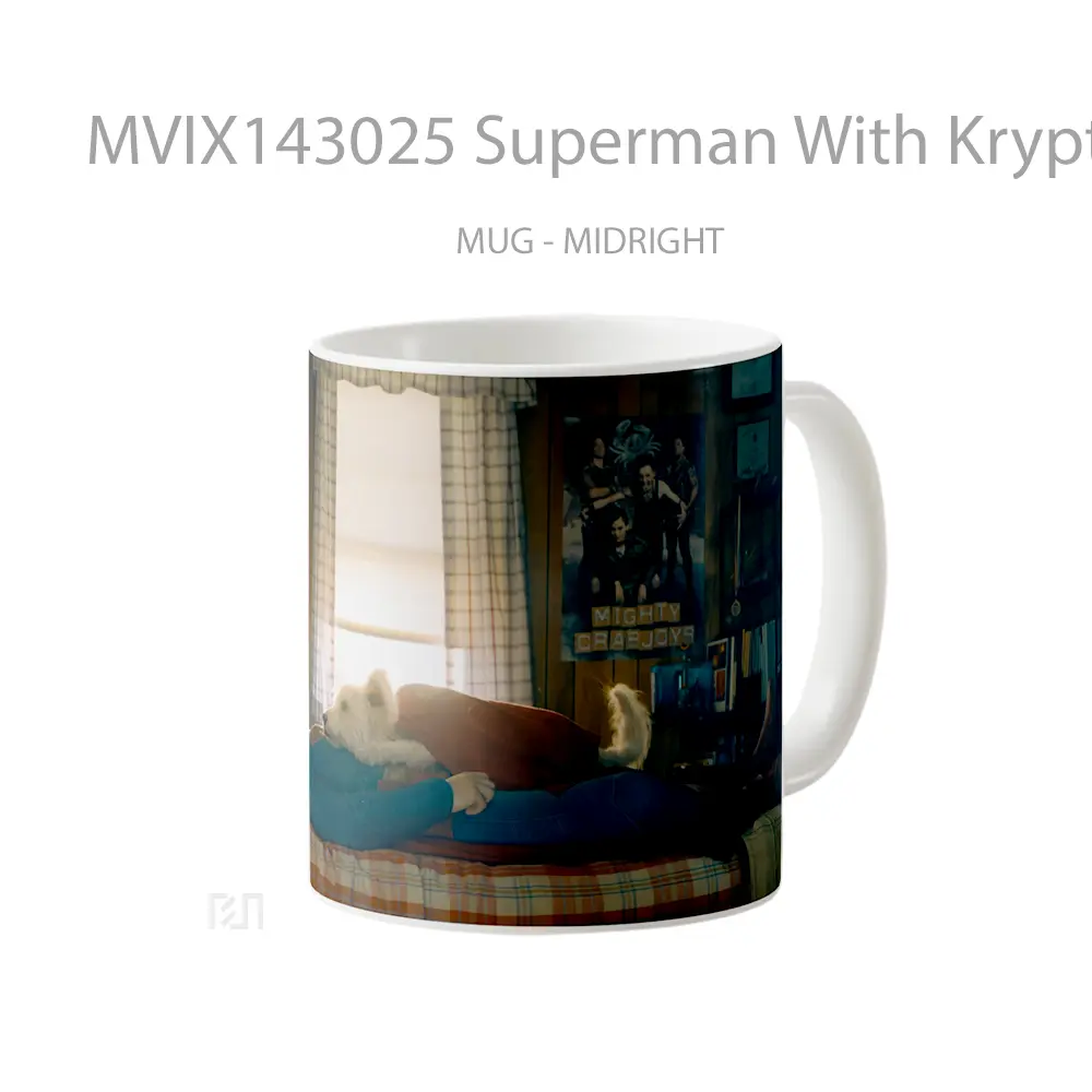 Mug Superman With Krypto 2025 Gelas Superhero - All-side / Desain