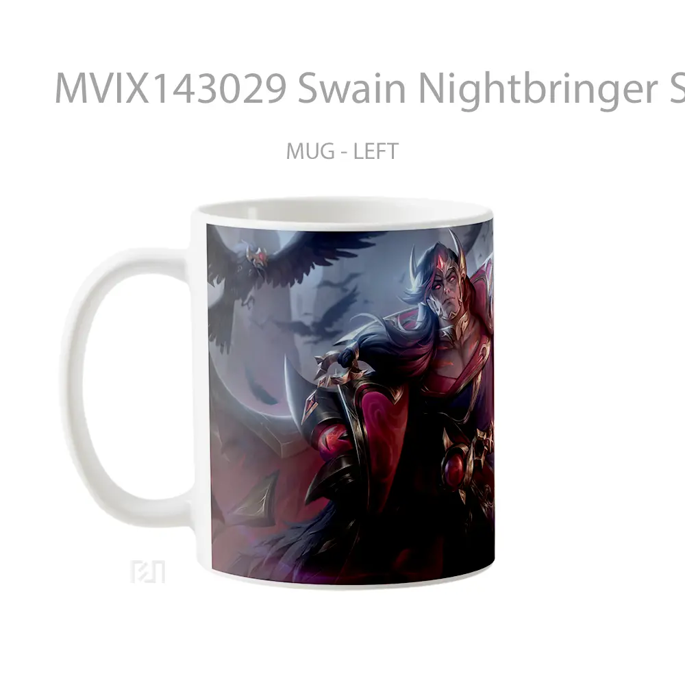 Mug Swain Nightbringer Skin Lol Wild Rift Splash Art Cangkir Gamer - All-side / Desain