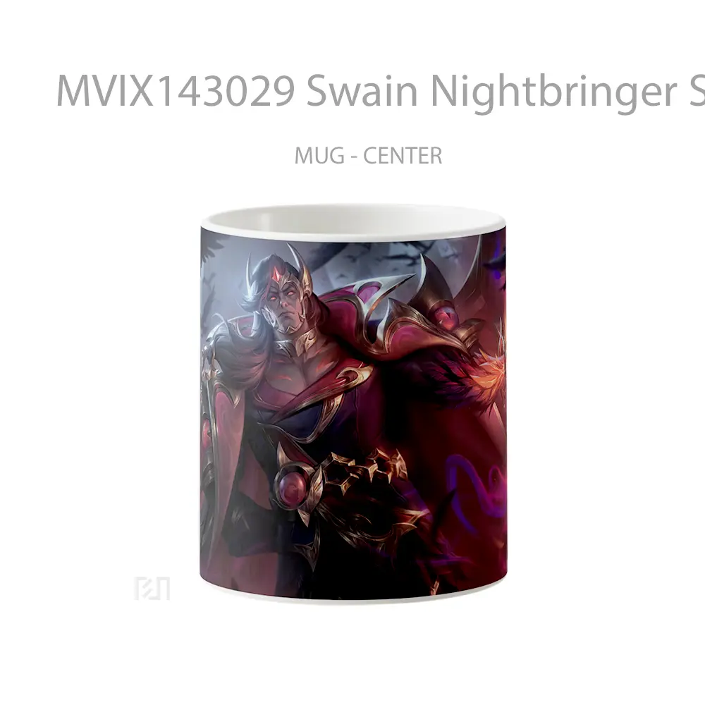 Mug Swain Nightbringer Skin Lol Wild Rift Splash Art Cangkir Gamer