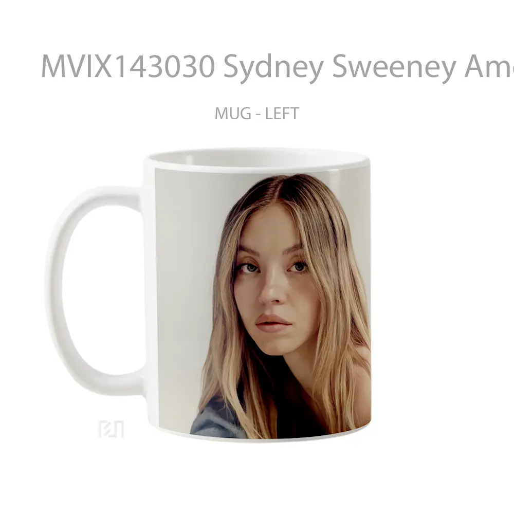 Mug Sydney Sweeney American Eag Gelas Keramik Unik - All-side / Desain