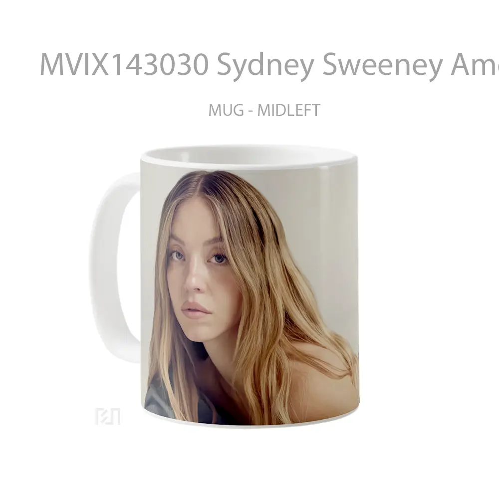 Mug Sydney Sweeney American Eag Gelas Keramik Unik - All-side / Desain