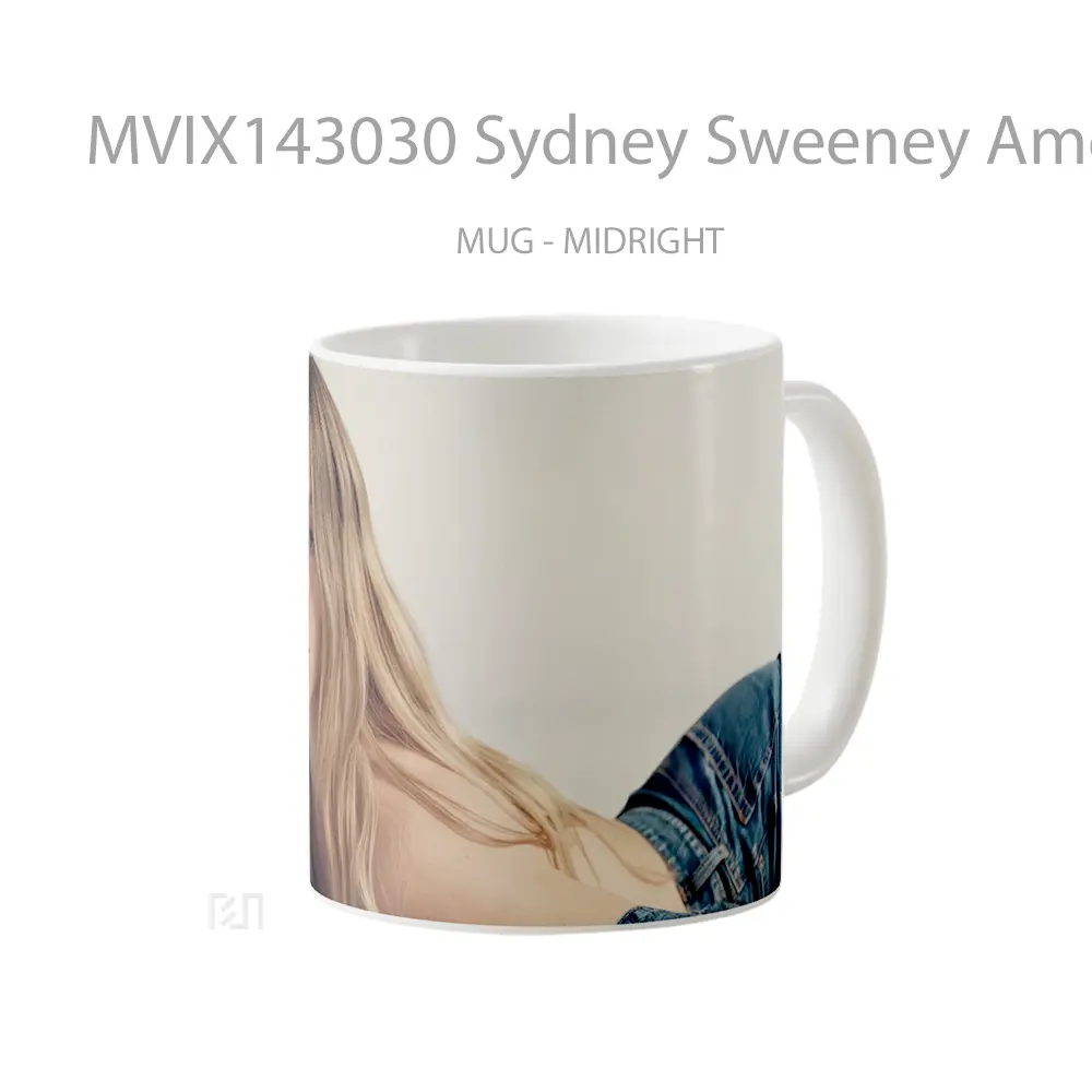 Mug Sydney Sweeney American Eag Gelas Keramik Unik - All-side / Desain
