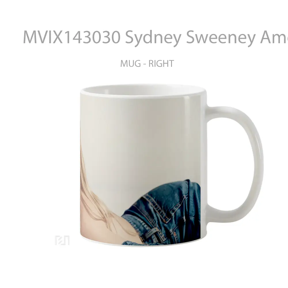 Mug Sydney Sweeney American Eag Gelas Keramik Unik - All-side / Desain