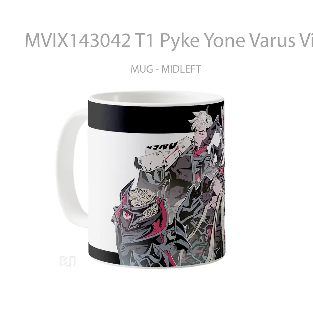 Mug T1 Pyke Yone Varus Vi Gnar Gelas Keramik Unik - All-side / Desain