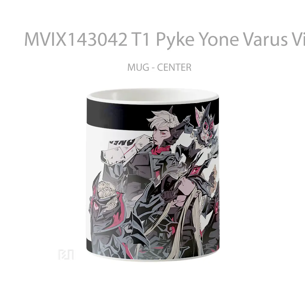 Mug T1 Pyke Yone Varus Vi Gnar Gelas Keramik Unik