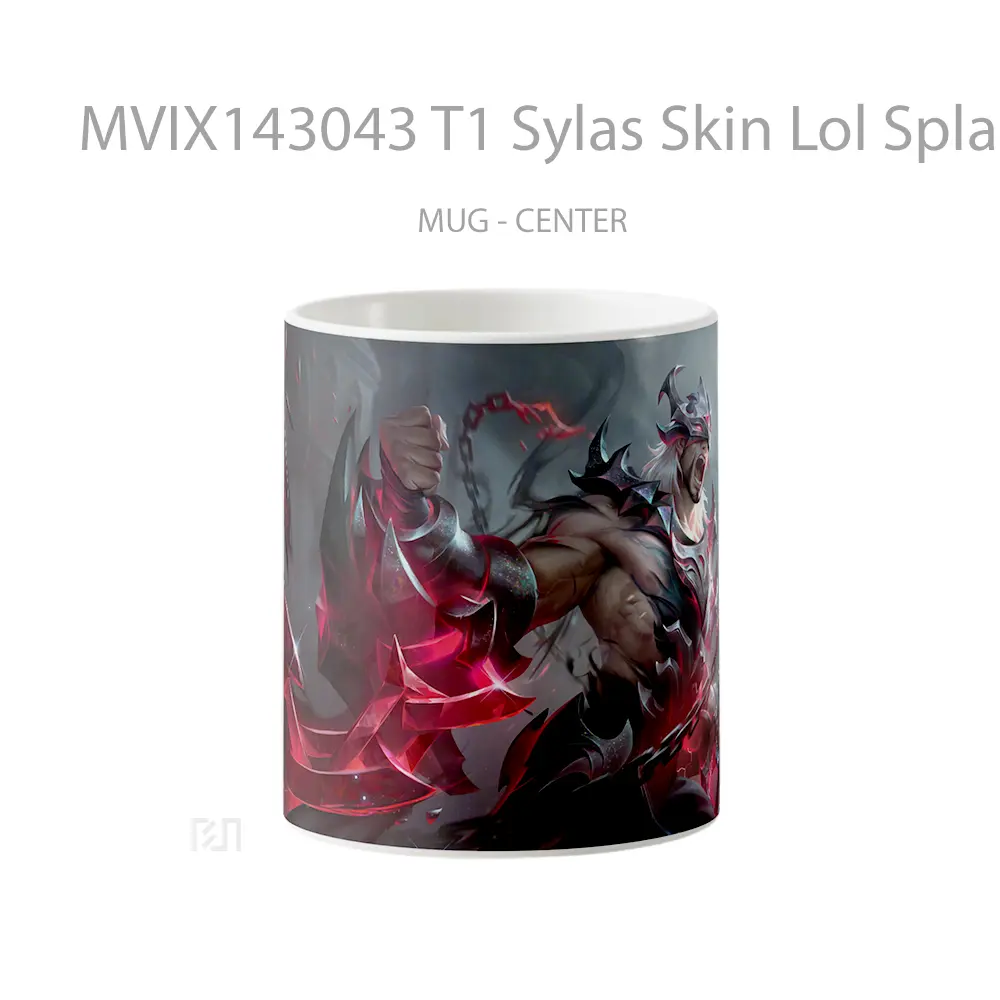 Mug T1 Sylas Skin Lol Splash Art Cangkir Gamer