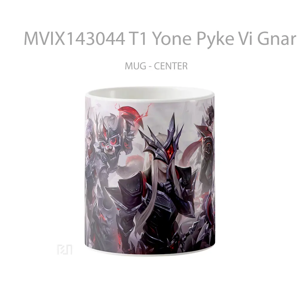 Mug T1 Yone Pyke Vi Gnar Varus Skin Lol Splash Art Cangkir Gamer