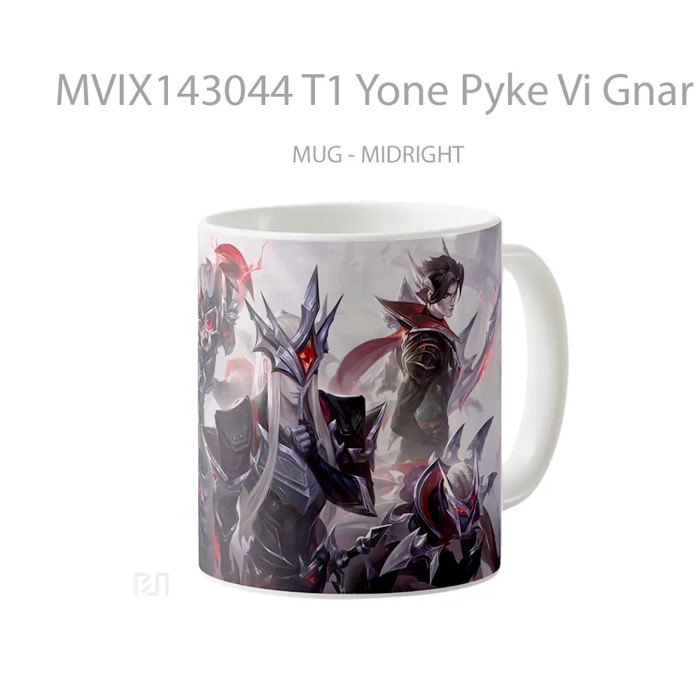 Mug T1 Yone Pyke Vi Gnar Varus Skin Lol Splash Art Cangkir Gamer - All-side / Desain