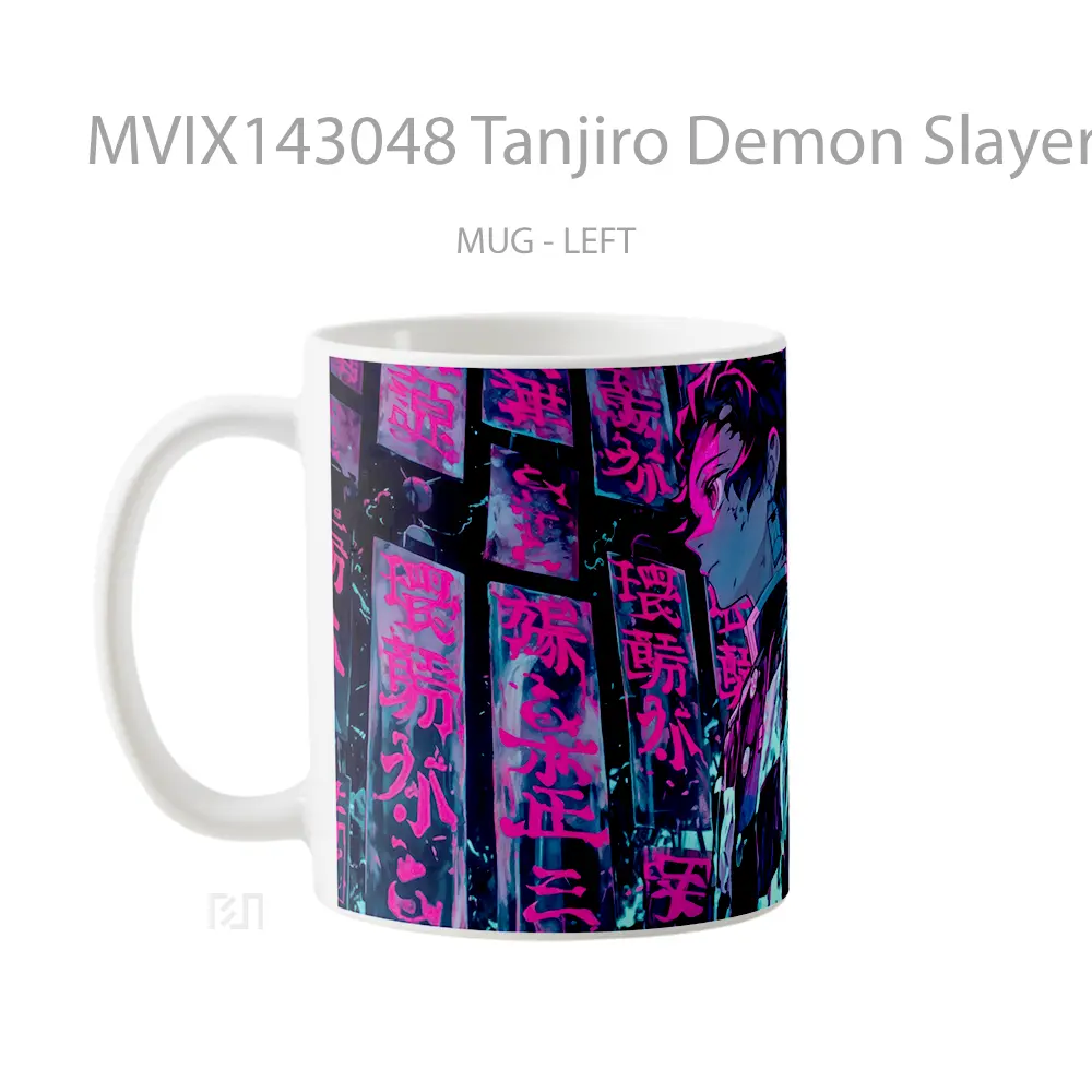 Mug Tanjiro Demon Slayer Gelas Keramik Unik - All-side / Desain