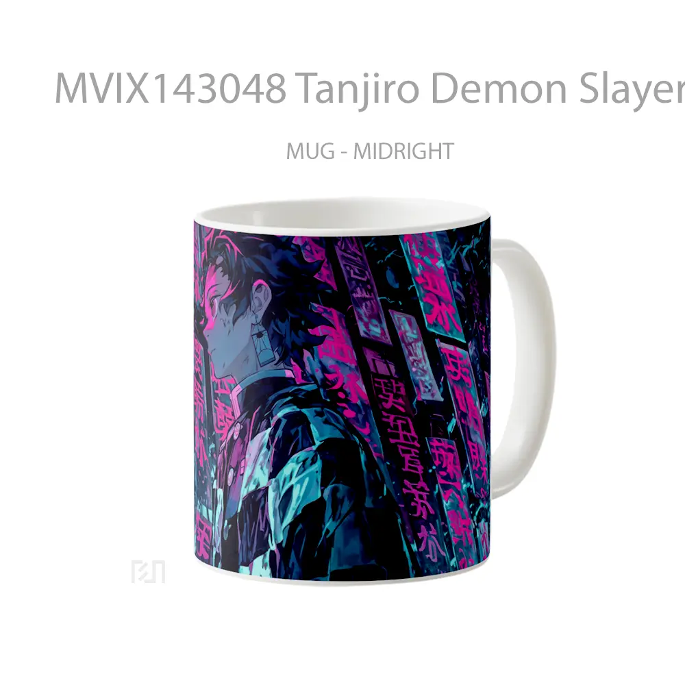 Mug Tanjiro Demon Slayer Gelas Keramik Unik - All-side / Desain