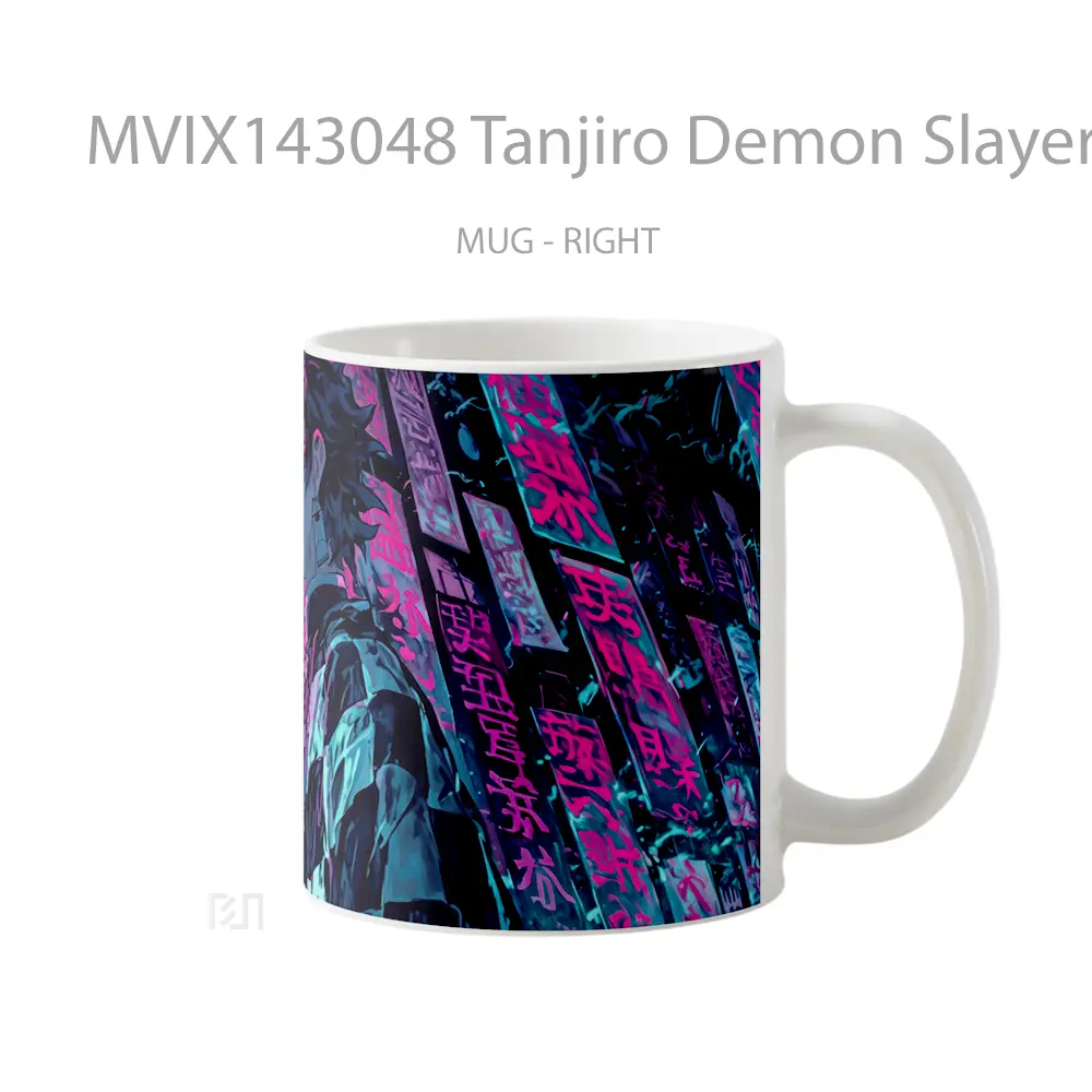 Mug Tanjiro Demon Slayer Gelas Keramik Unik - All-side / Desain