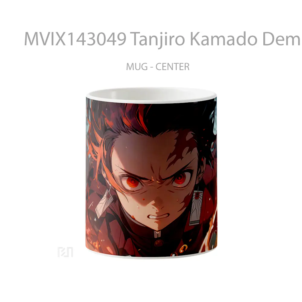 Mug Tanjiro Kamado Demon Slayer Flame Gelas Keramik Unik
