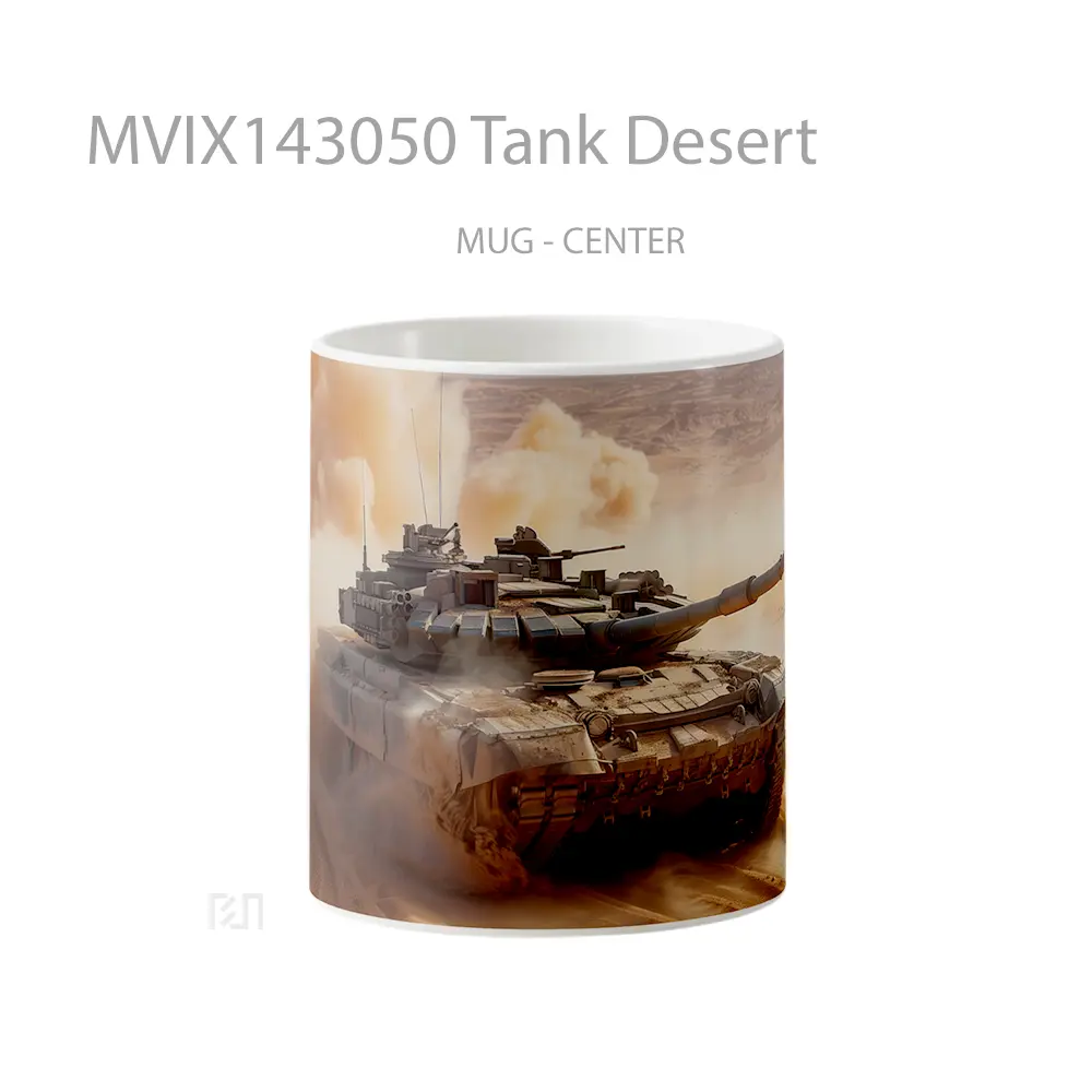 Mug Tank Desert Gelas Keramik Unik