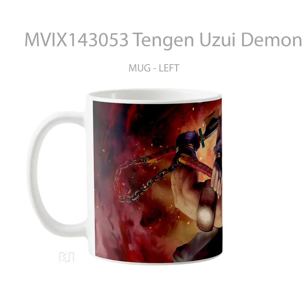 Mug Tengen Uzui Demon Slayer Sound Hashira Gelas Keramik Unik - All-side / Desain
