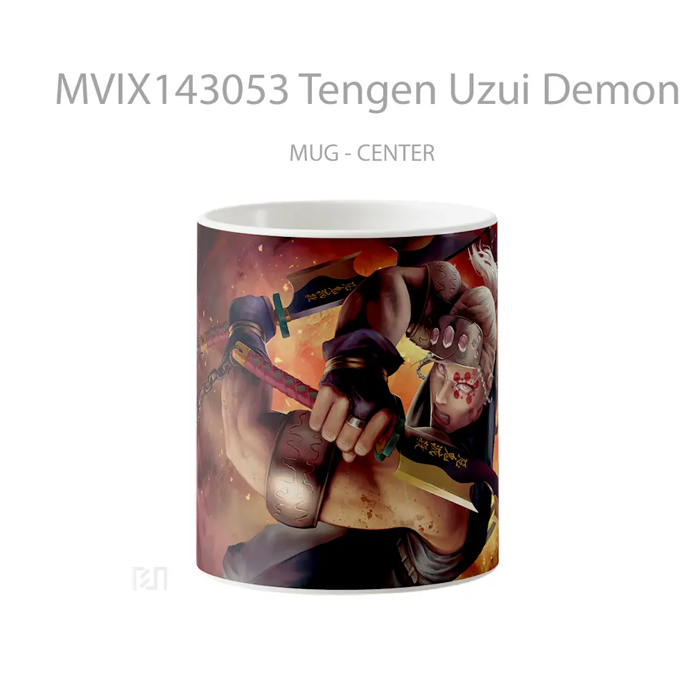 Mug Tengen Uzui Demon Slayer Sound Hashira Gelas Keramik Unik